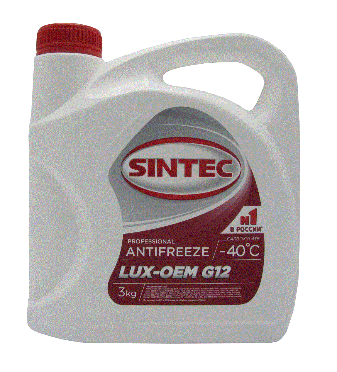 Антифриз SINTEC LUX (кр-оранжевый) 5 кг