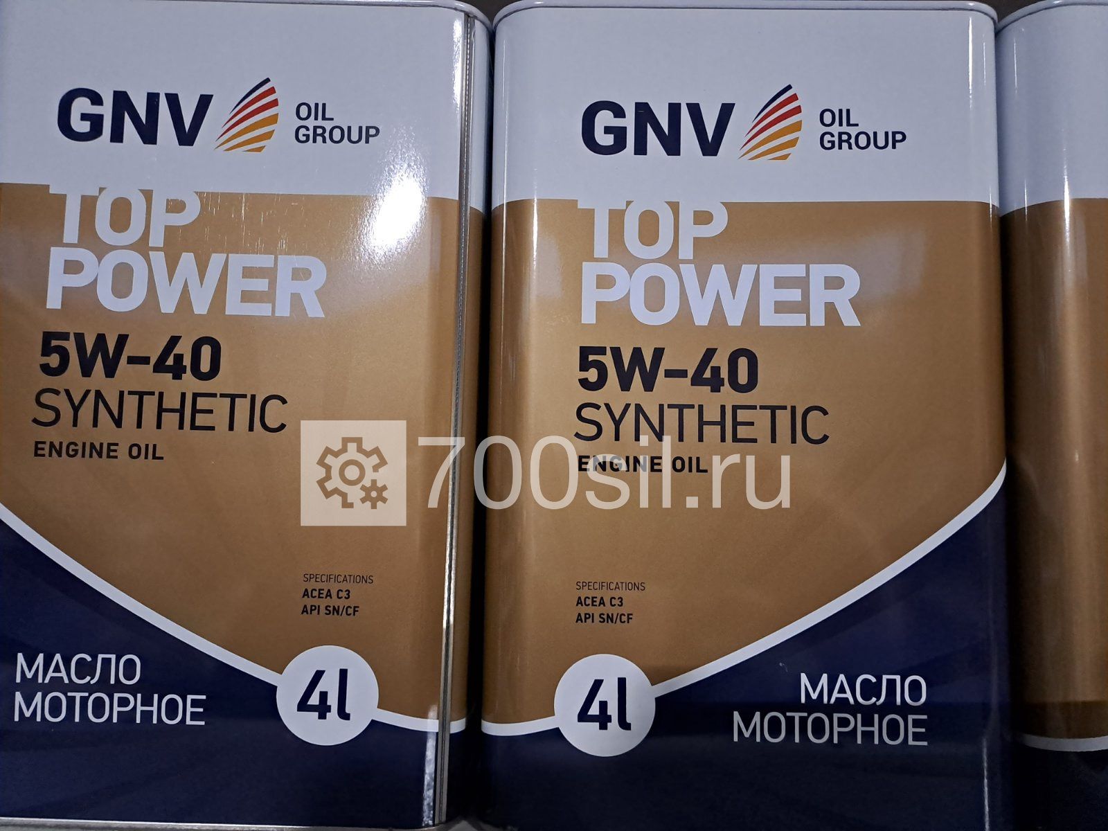 Масло моторное GNV Top Power 5W40 Synthetic ACEA C3, MB 229.51/229.52 (4л)