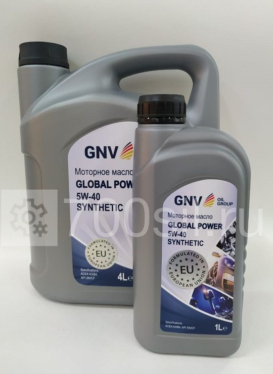 Масло моторное GNV Global Power 5W 40 Synthetic A3/B4, SN/CF (4л)