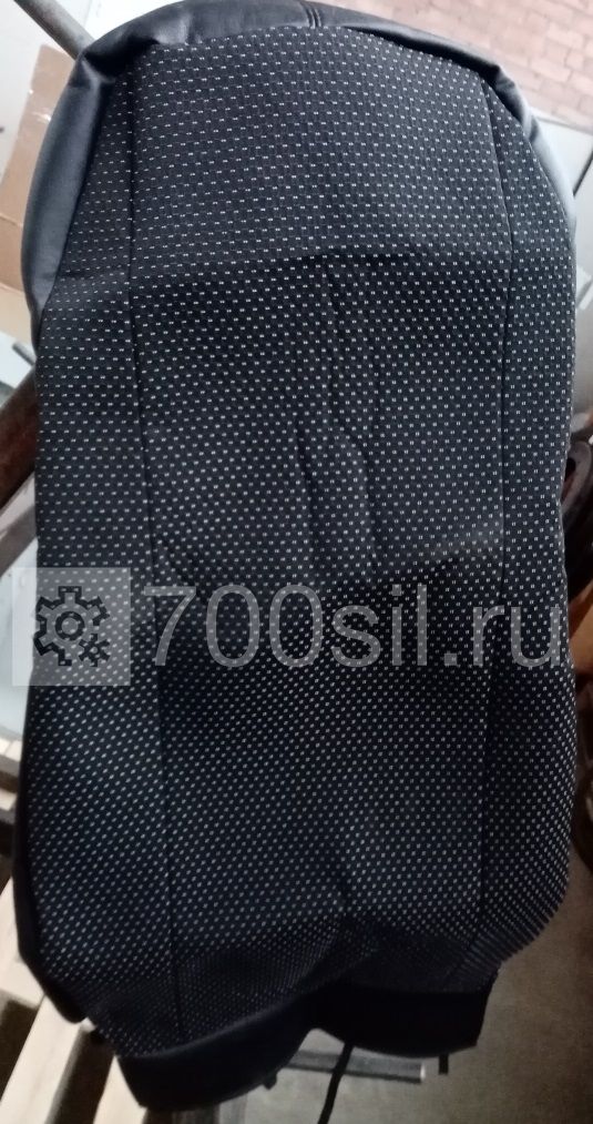 Чехол на сиденье экокожа/текстиль Volvo (Черный)