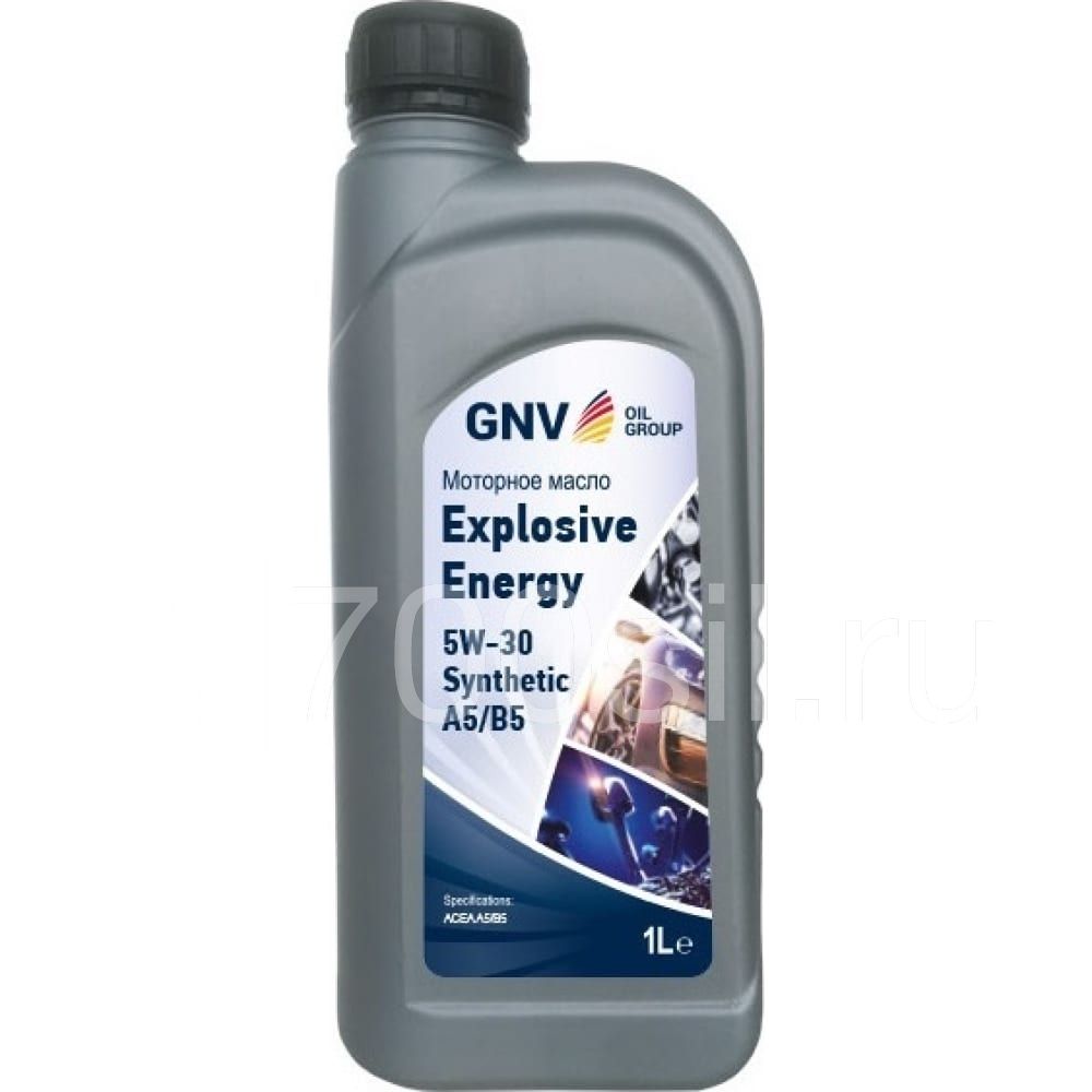 Масло моторное GNV EXPLOSIVE ENERGY SYNTHETIC  5w 30 ACEA A5/B5, Ford M2C 913 D (1л)