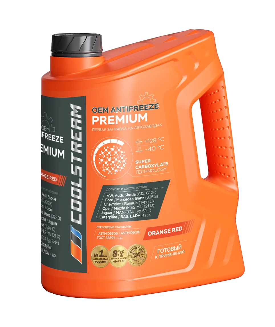 Антифриз CoolStream PREMIUM 40 (оранжевый) 5 кг