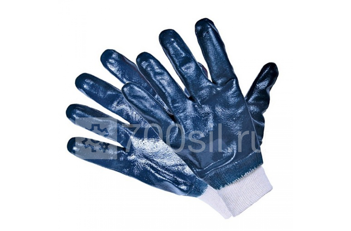Перчатки нитрил (полн. облив ткан.манж.) 810М