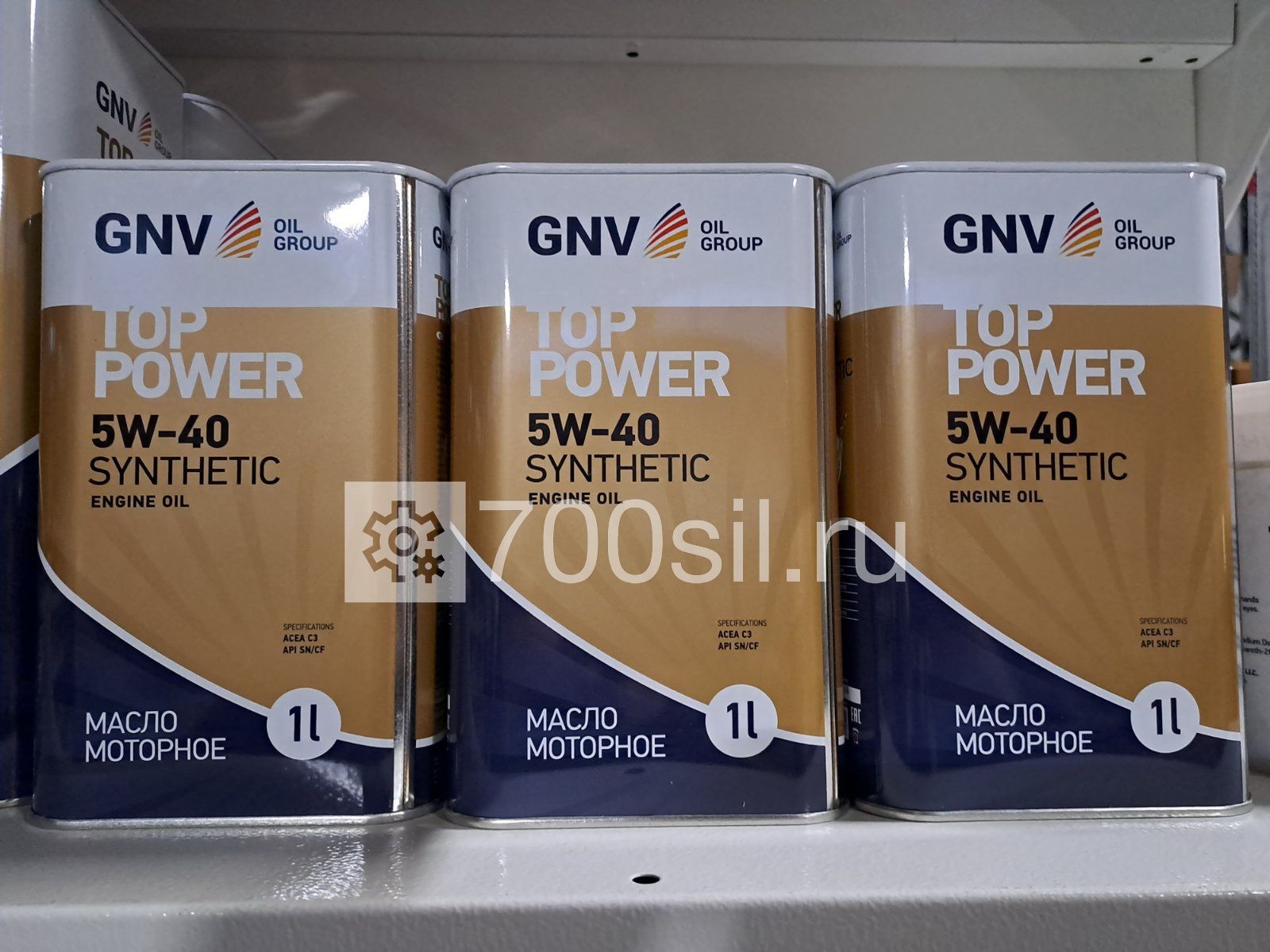 Масло моторное GNV Top Power 5W40 Synthetic ACEA C3, MB 229.51/229.52 (1л)