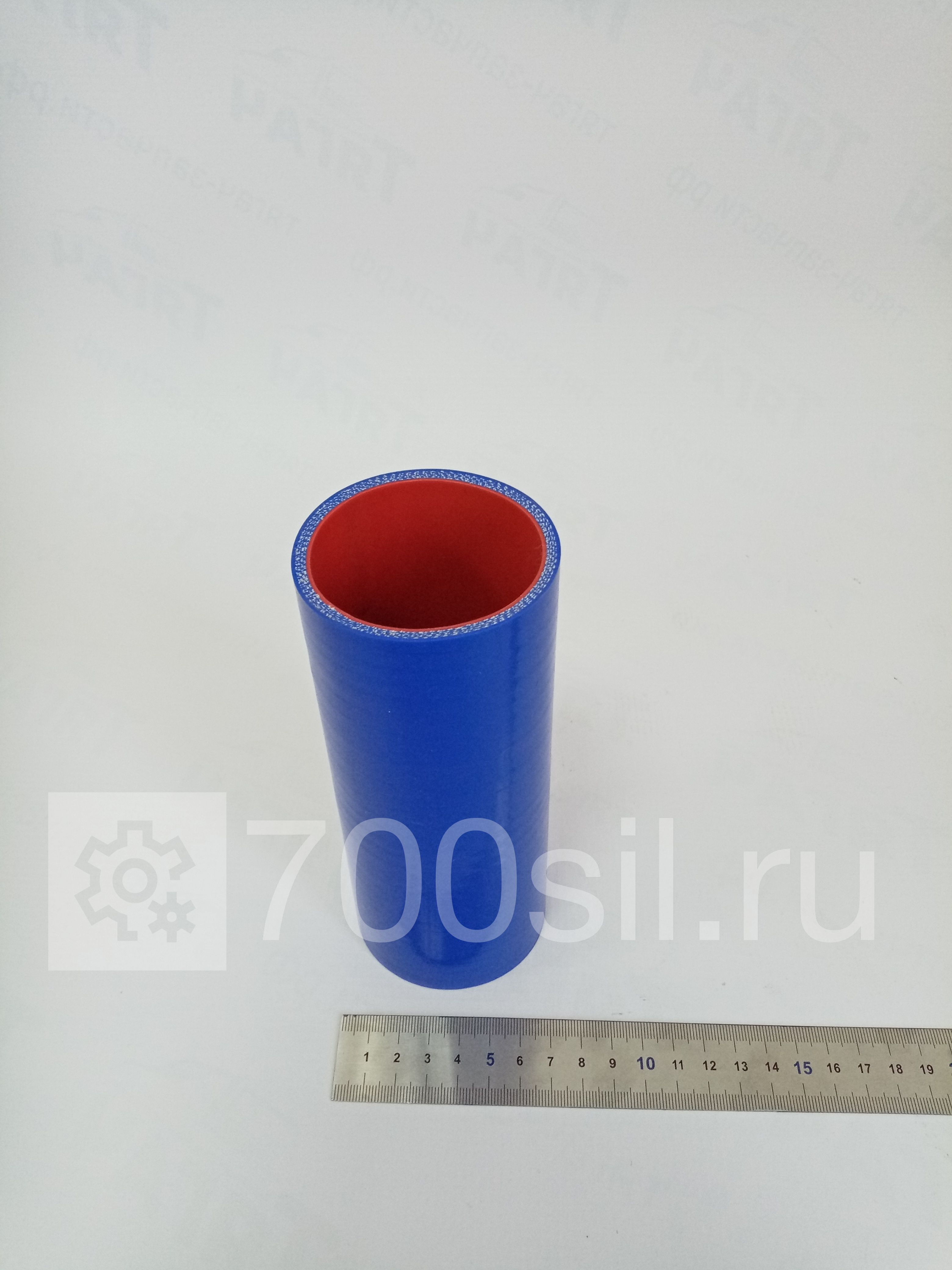 Патрубок радиатора отводящий нижний, (силикон) (L-170мм,d-60)