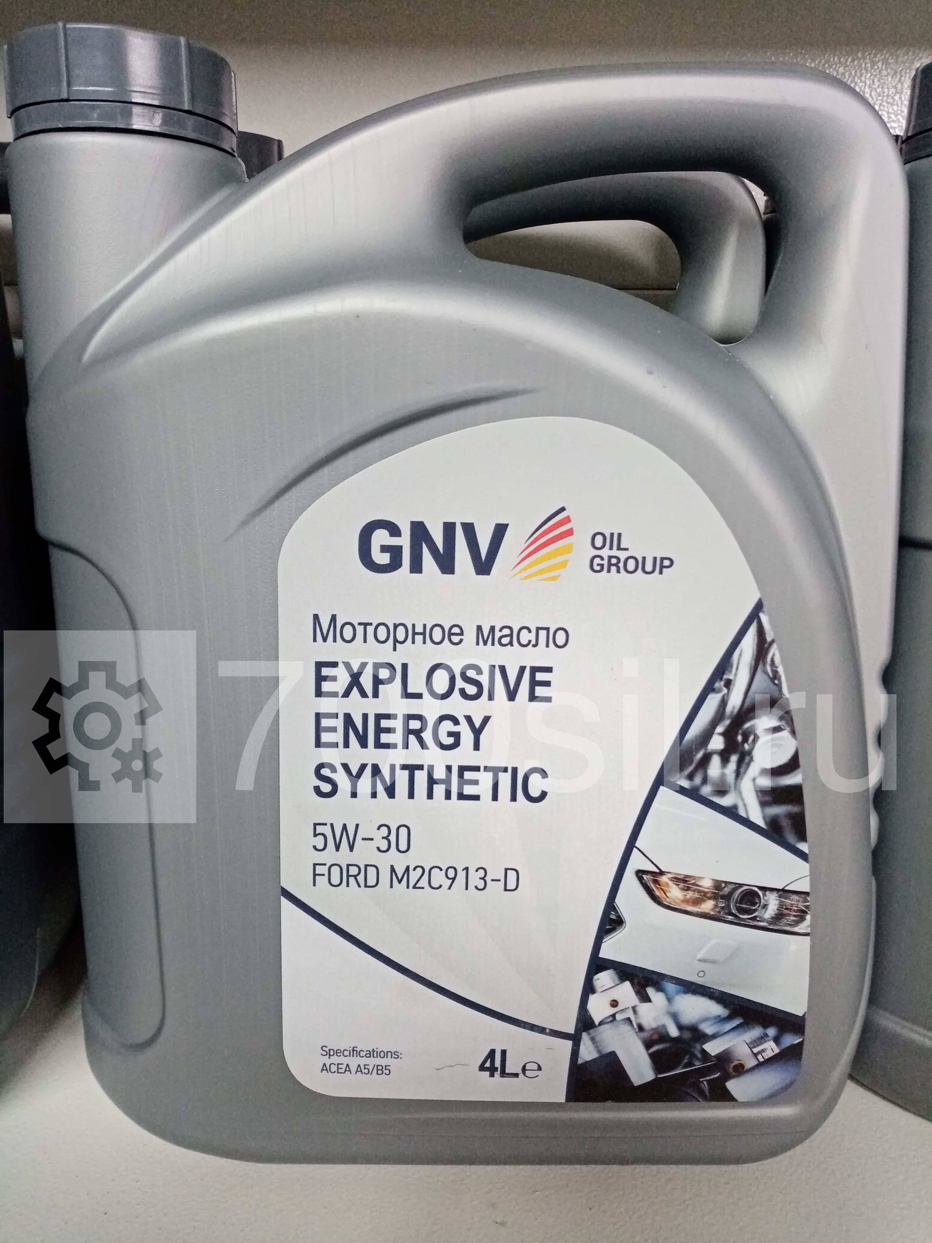 Масло моторное GNV EXPLOSIVE ENERGY SYNTHETIC  5w 30 ACEA A5/B5, Ford M2C 913 D (4л)