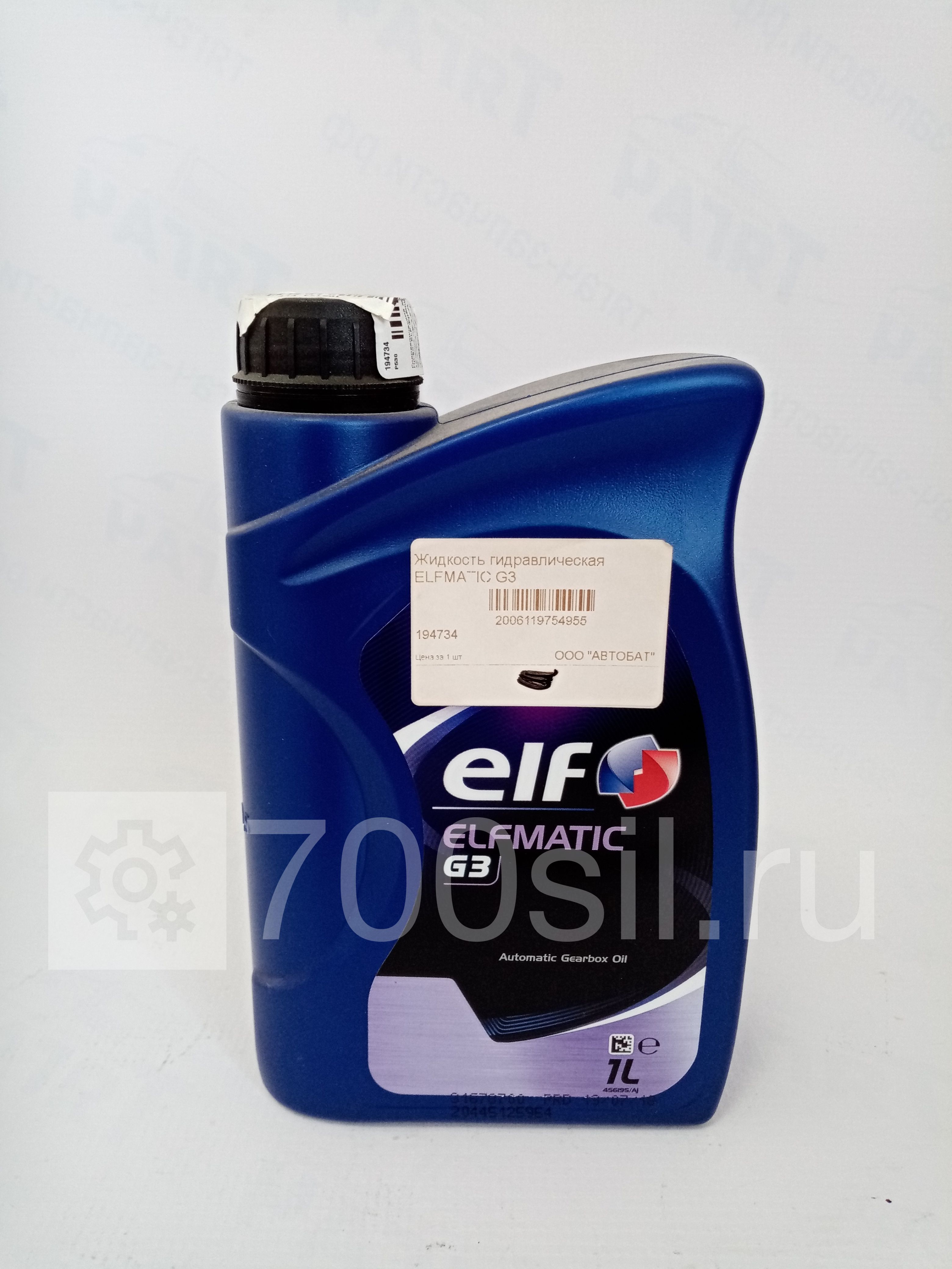 Жидкость гидравлическая ELFMATIC G3
